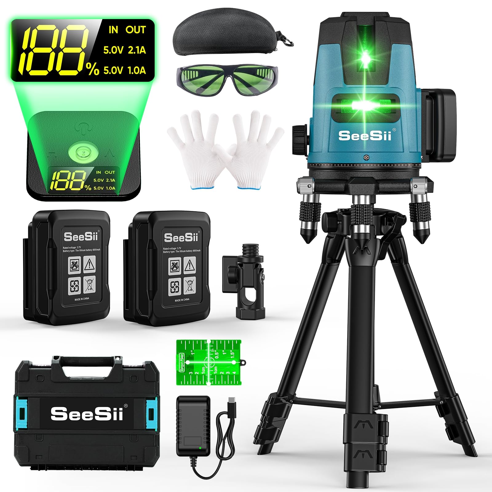 Amazon | 【2025最新改良】SEESII レーザー墨出し器 グリーンレーザー